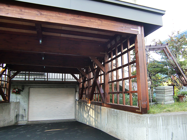 オリジナル木製カーポート 株式会社木の城しんせつ 北海道の新築とリフォーム